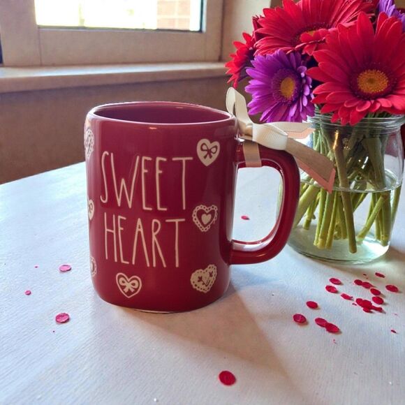 💙Rae Dunn "Sweet Heart" Mug In Pink 24oz NWT - Picture 7 of 7